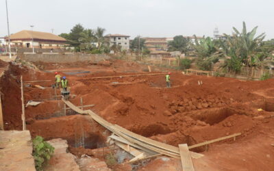 Primeros pasos en la ampliación de la escuela secundaria de Yaoundé, en Camerún