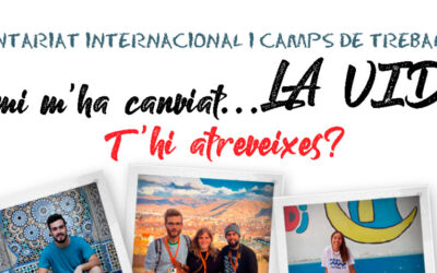 Ampliat fins al 20 de gener el termini d’inscripcions per a Camps de Treball i Voluntariat Internacional 2020